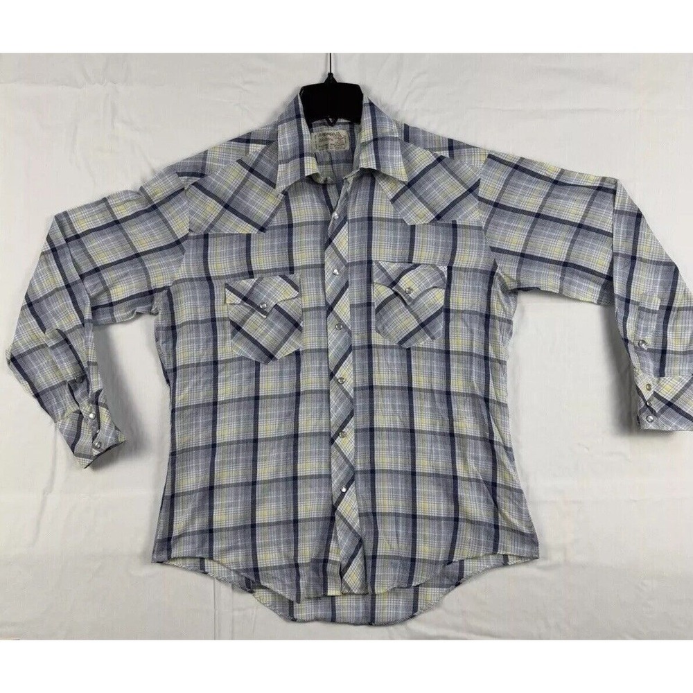 Bronco‎ Western Shirt Men's Button Down Shirt, Size Large